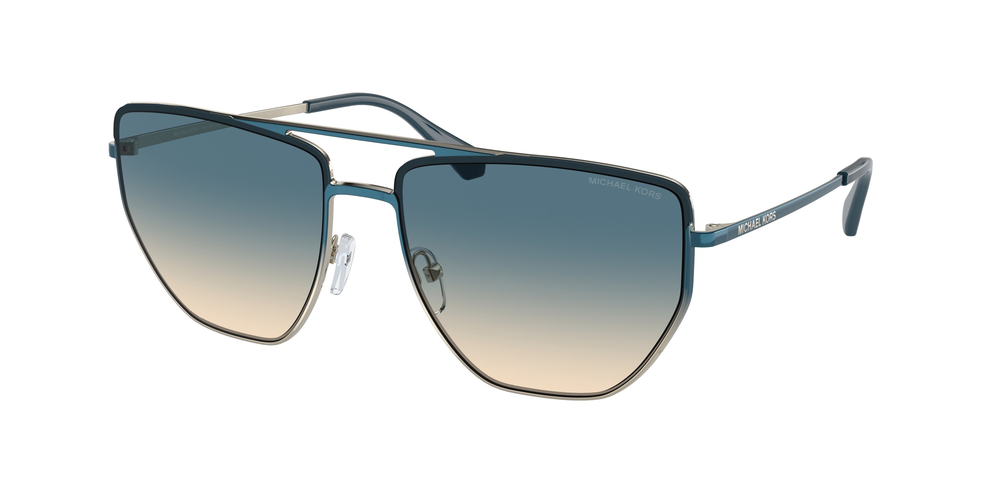 Michael Kors Sunglasses MK1126 13344M Pool Blue Light Gold  display picture 1