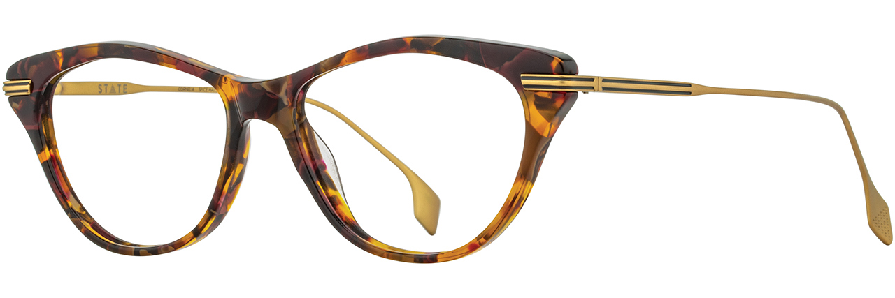 State Optical Eyeglasses CORNELIA C01 Spice Matte Gold 54MM  display picture 1